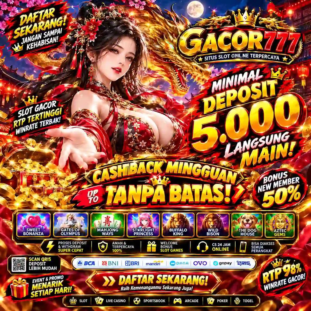 GACOR777: Andalan Situs Deposit 5000 Jagoan Akses Link Slot Gacor Hari Ini